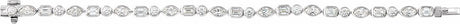 14K White Gold 7 1/8 CTW Lab-Grown Diamond Line 7" Bracelet