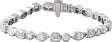 14K White Gold 7 1/8 CTW Lab-Grown Diamond Line 7" Bracelet