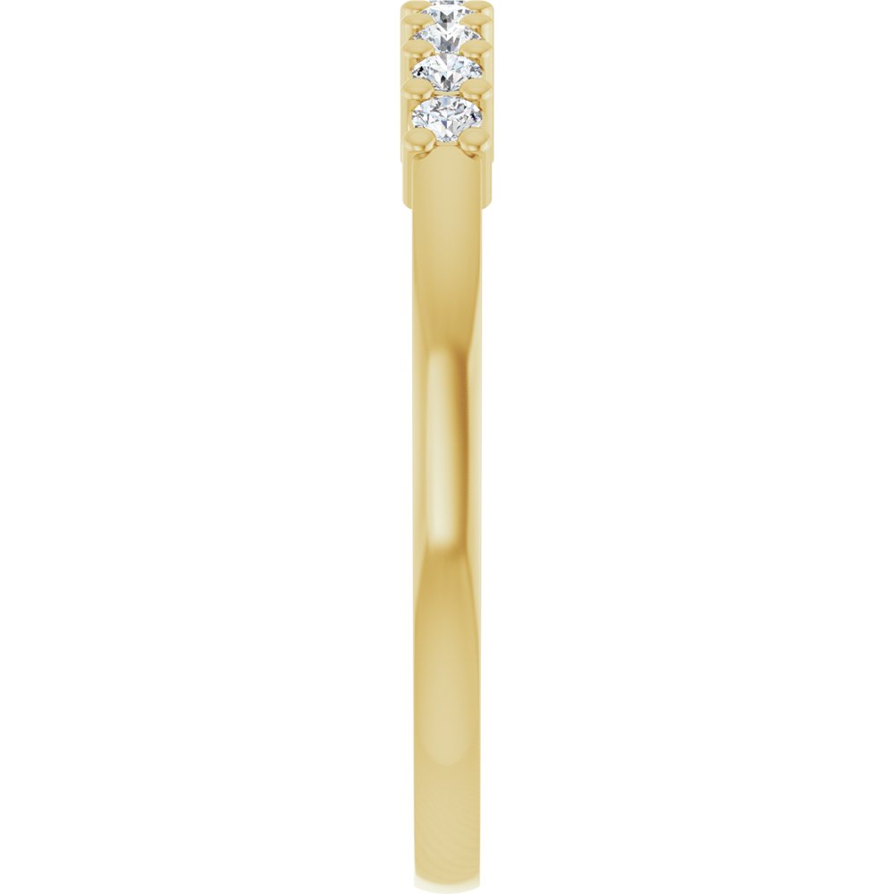 14K Yellow Gold 1/6 CTW Lab-Grown Diamond Anniversary Band
