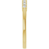 14K Yellow Gold 1/6 CTW Lab-Grown Diamond Anniversary Band
