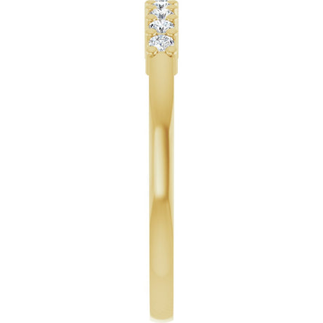 14K Yellow Gold 1/6 CTW Lab-Grown Diamond Anniversary Band
