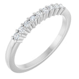 14K White Gold 1/6 CTW Lab-Grown Diamond Anniversary Band
