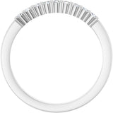 14K White Gold 1/6 CTW Lab-Grown Diamond Anniversary Band
