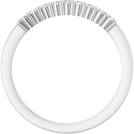 14K White Gold 1/6 CTW Lab-Grown Diamond Anniversary Band
