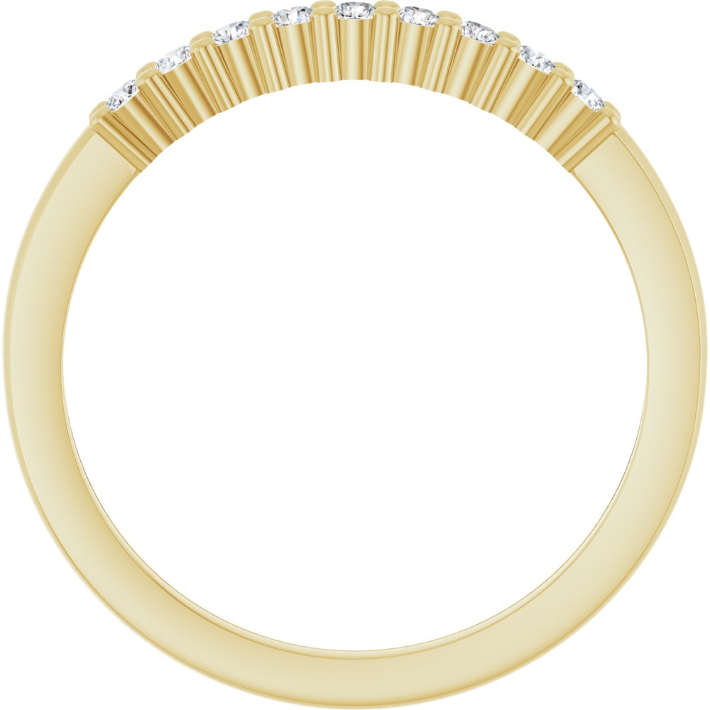 14K Yellow Gold 1/6 CTW Lab-Grown Diamond Anniversary Band
