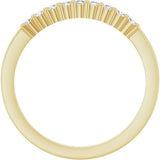14K Yellow Gold 1/6 CTW Lab-Grown Diamond Anniversary Band