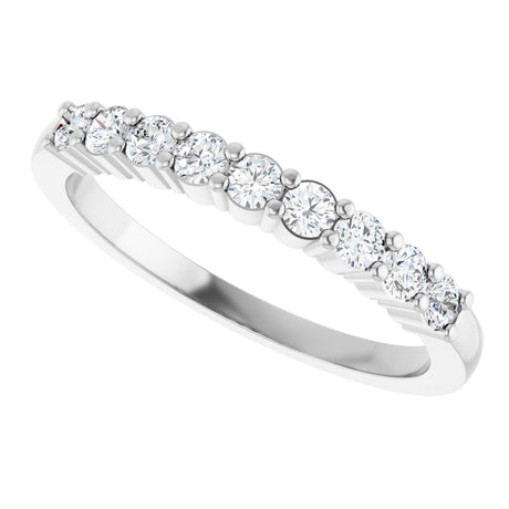 14K White Gold 1/3 CTW Lab-Grown Diamond Anniversary Band