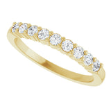 14K Yellow Gold 1/3 CTW Lab-Grown Diamond Anniversary Band
