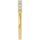 14K Yellow Gold 1/3 CTW Lab-Grown Diamond Anniversary Band
