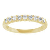 14K Yellow Gold 1/3 CTW Lab-Grown Diamond Anniversary Band