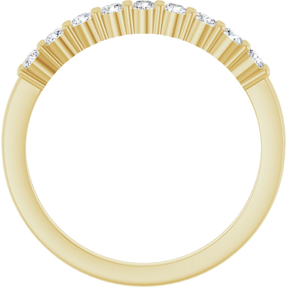 14K Yellow Gold 1/3 CTW Lab-Grown Diamond Anniversary Band
