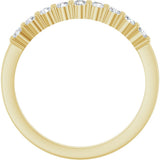 14K Yellow Gold 1/3 CTW Lab-Grown Diamond Anniversary Band