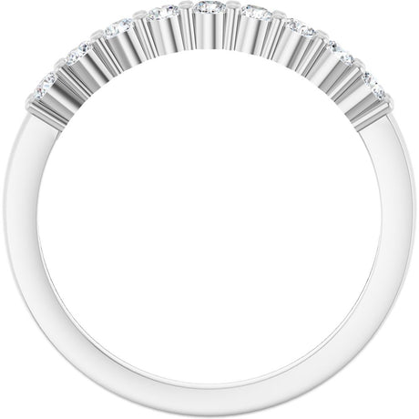 14K White Gold 1/3 CTW Natural Diamond Anniversary Band