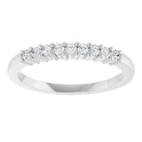 14K White Gold 1/6 CTW Lab-Grown Diamond Anniversary Band

