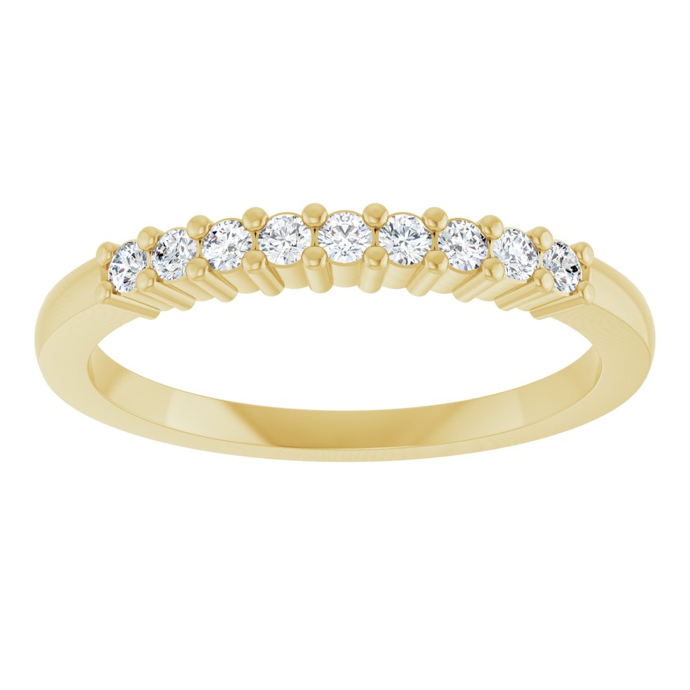 14K Yellow Gold 1/6 CTW Lab-Grown Diamond Anniversary Band
