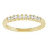 14K Yellow Gold 1/6 CTW Lab-Grown Diamond Anniversary Band
