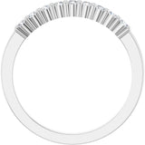 Platinum 1/4 CTW Natural Diamond Anniversary Band