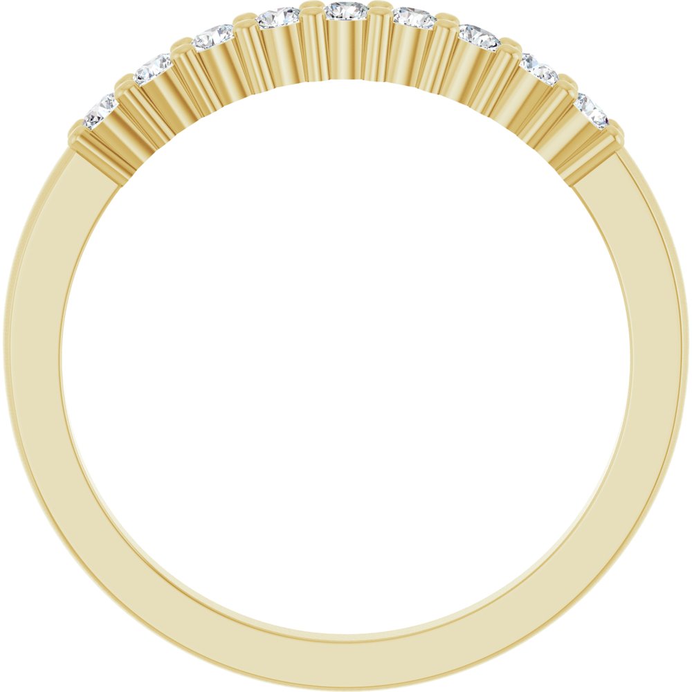 14K Yellow Gold 1/4 CTW Lab-Grown Diamond Anniversary Band
