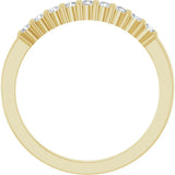 14K Yellow Gold 1/4 CTW Lab-Grown Diamond Anniversary Band

