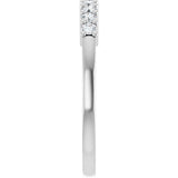 Platinum 1/4 CTW Natural Diamond Anniversary Band