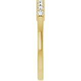 14K Yellow Gold 1/4 CTW Lab-Grown Diamond Anniversary Band
