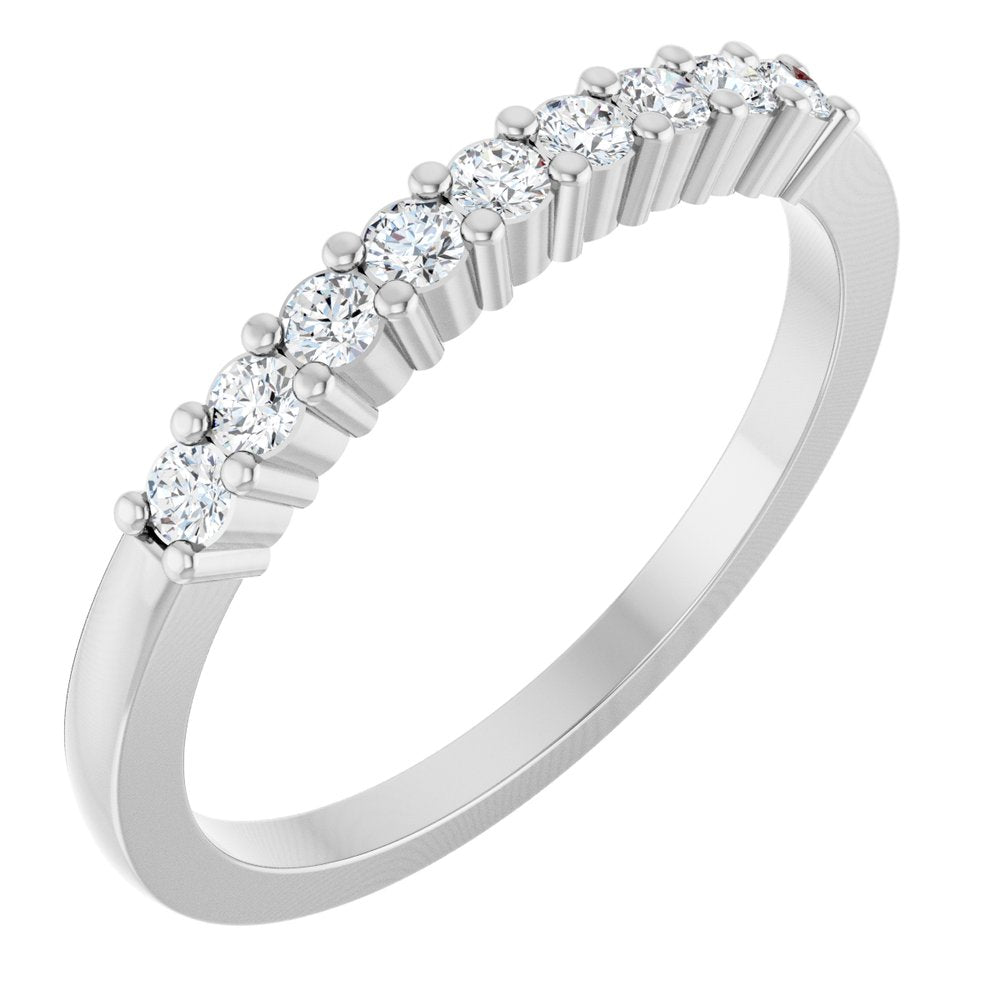 Platinum 1/4 CTW Natural Diamond Anniversary Band