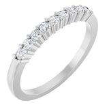 Platinum 1/4 CTW Natural Diamond Anniversary Band