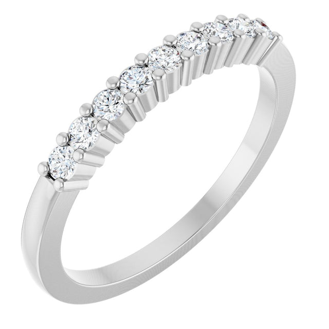 Platinum 1/4 CTW Natural Diamond Anniversary Band