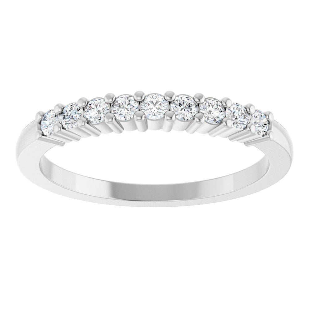 Platinum 1/4 CTW Natural Diamond Anniversary Band