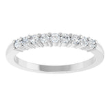 Platinum 1/4 CTW Natural Diamond Anniversary Band