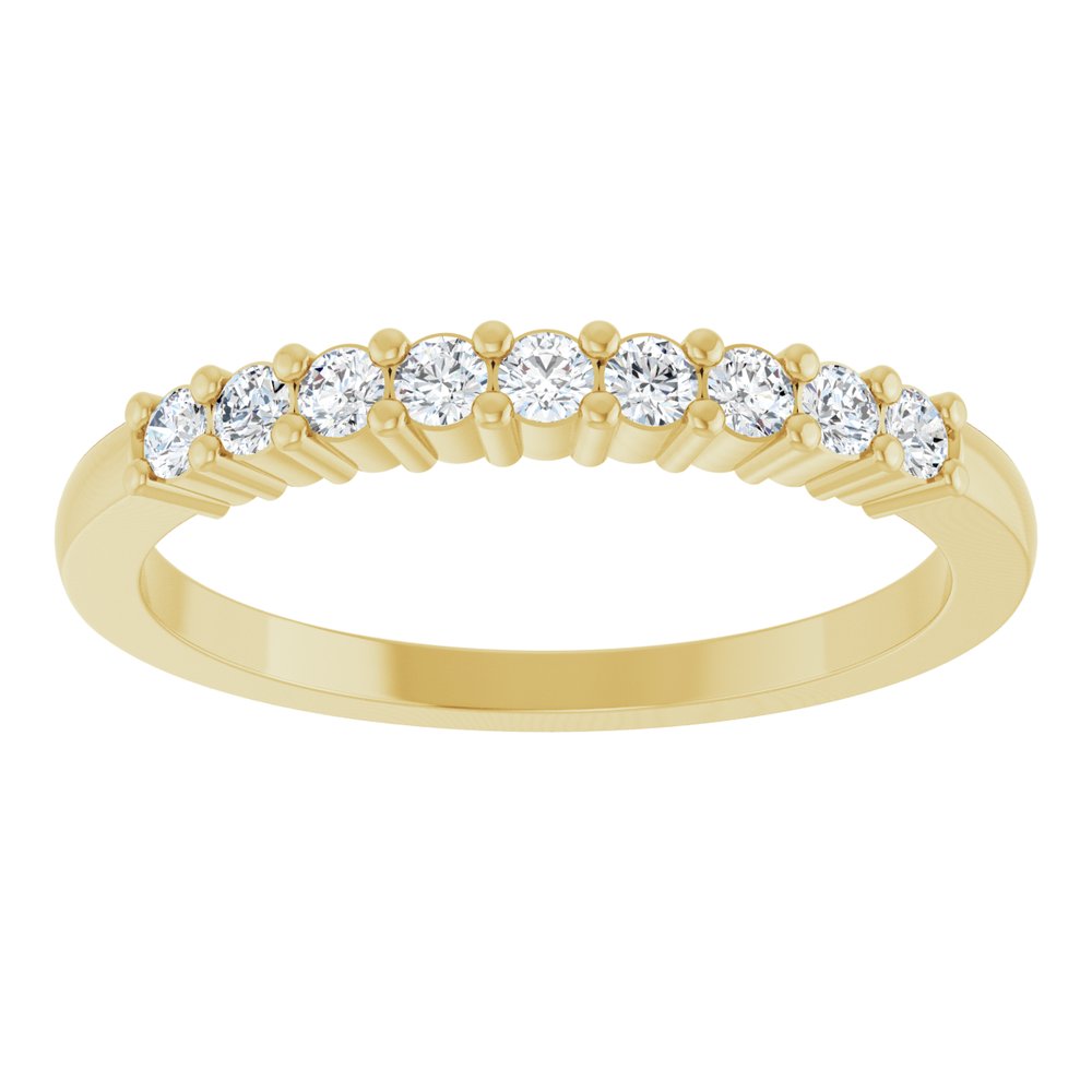14K Yellow Gold 1/4 CTW Lab-Grown Diamond Anniversary Band
