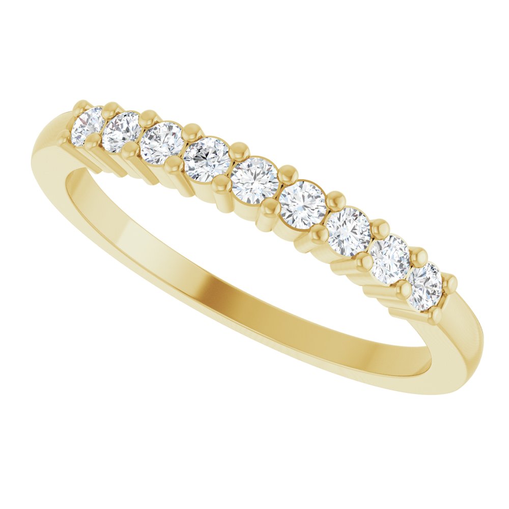 14K Yellow Gold 1/4 CTW Lab-Grown Diamond Anniversary Band
