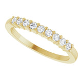 14K Yellow Gold 1/4 CTW Lab-Grown Diamond Anniversary Band
