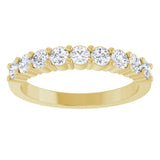 14K Yellow 5/8 CTW Natural Diamond Anniversary Band