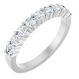 14K White Gold 5/8 CTW Natural Diamond Anniversary Band