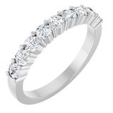 14K White Gold 5/8 CTW Natural Diamond Anniversary Band