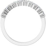 14K White Gold 5/8 CTW Natural Diamond Anniversary Band