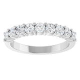 14K White Gold 3/4 CTW Lab-Grown Diamond Anniversary Band
