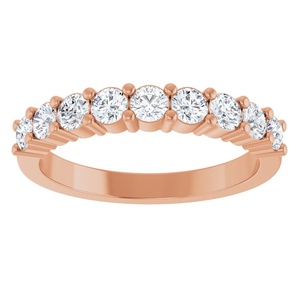 14K Rose Gold 3/4 CTW Lab-Grown Diamond Anniversary Band
