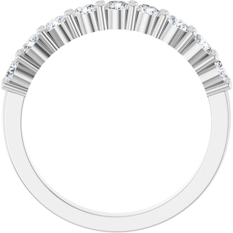 14K White Gold 3/4 CTW Lab-Grown Diamond Anniversary Band
