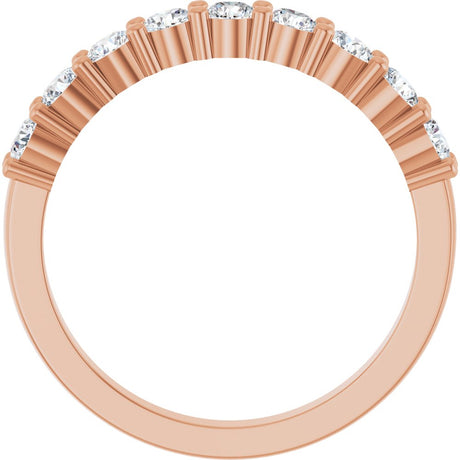 14K Rose Gold 3/4 CTW Lab-Grown Diamond Anniversary Band
