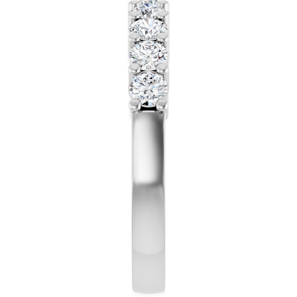 14K White Gold 3/4 CTW Lab-Grown Diamond Anniversary Band
