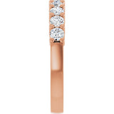 14K Rose Gold 3/4 CTW Lab-Grown Diamond Anniversary Band
