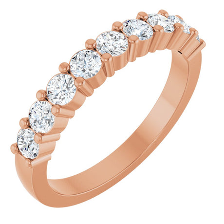 14K Rose Gold 3/4 CTW Lab-Grown Diamond Anniversary Band
