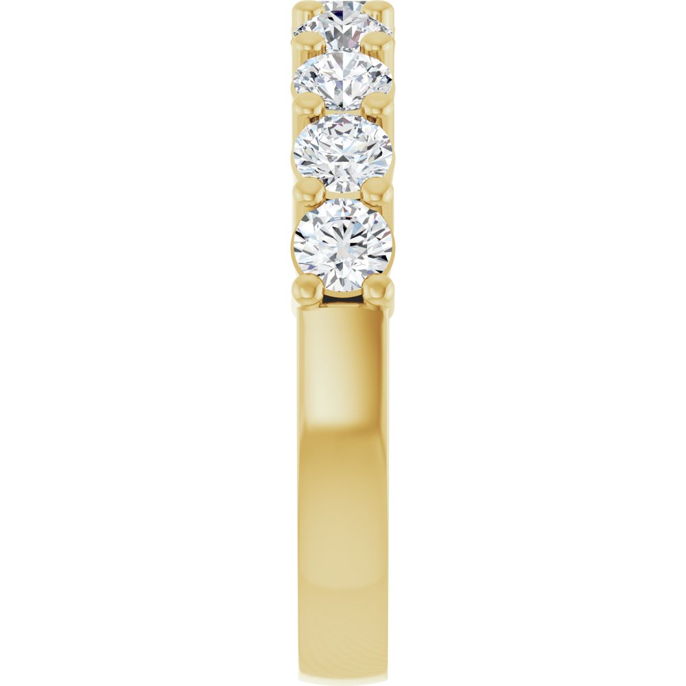 14K Yellow Gold 1 CTW Lab-Grown Diamond Anniversary Band