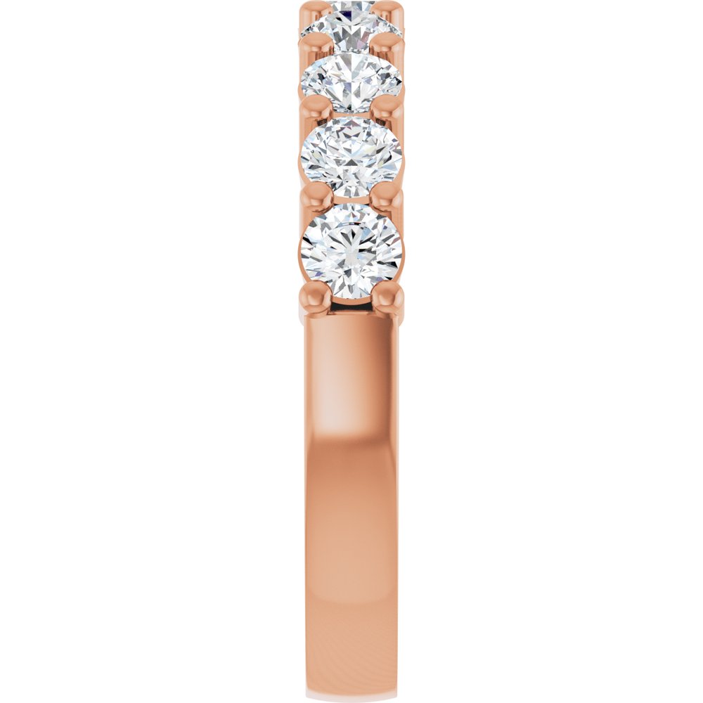 14K Rose Gold 1 CTW Lab-Grown Diamond Anniversary Band