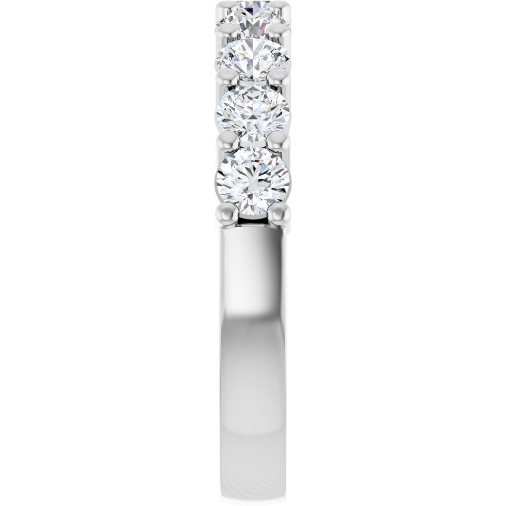 14K White Gold 1 CTW Lab-Grown Diamond Anniversary Band