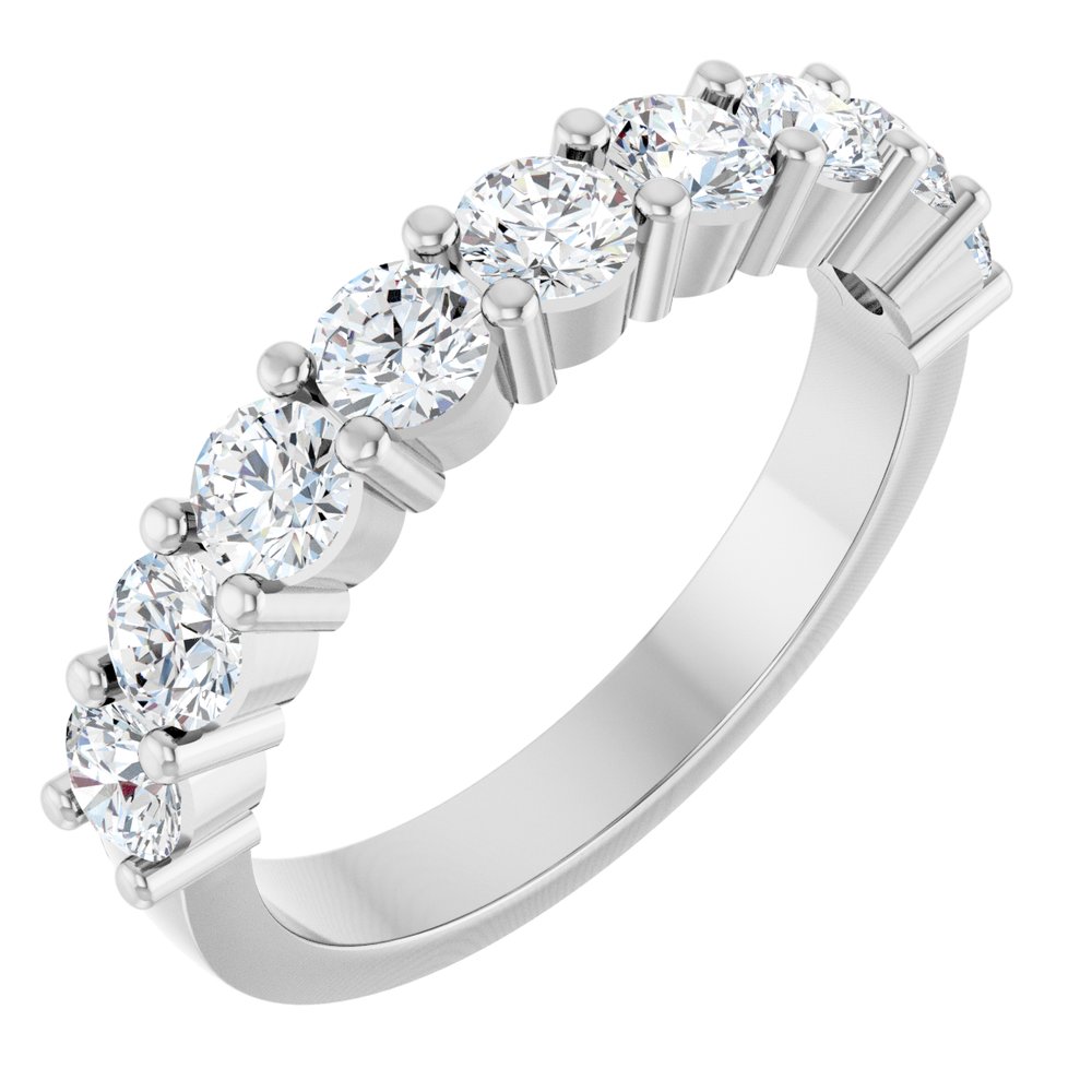 14K White Gold 1 1/4 CTW Lab-Grown Diamond Anniversary Band