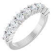 14K White Gold 1 CTW Lab-Grown Diamond Anniversary Band