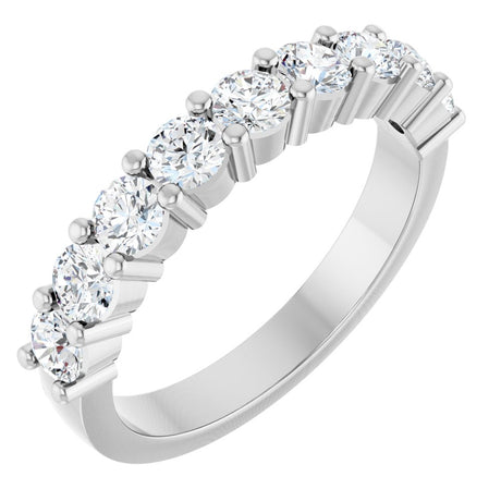 14K White Gold 1 CTW Lab-Grown Diamond Anniversary Band